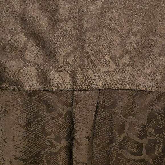 Rails Hillary Black‎ Snake Jacquard Wrap Blouse Top Size L - Picture 11 of 15